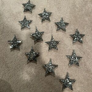 Fortunoff - Sparkling Silver Star Holiday Ornaments